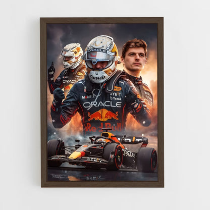 ap-max verstappen-3 cadre Bois foncé