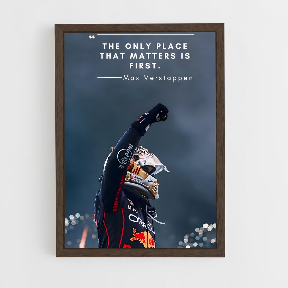 ap-max verstappen-7 cadre Bois foncé