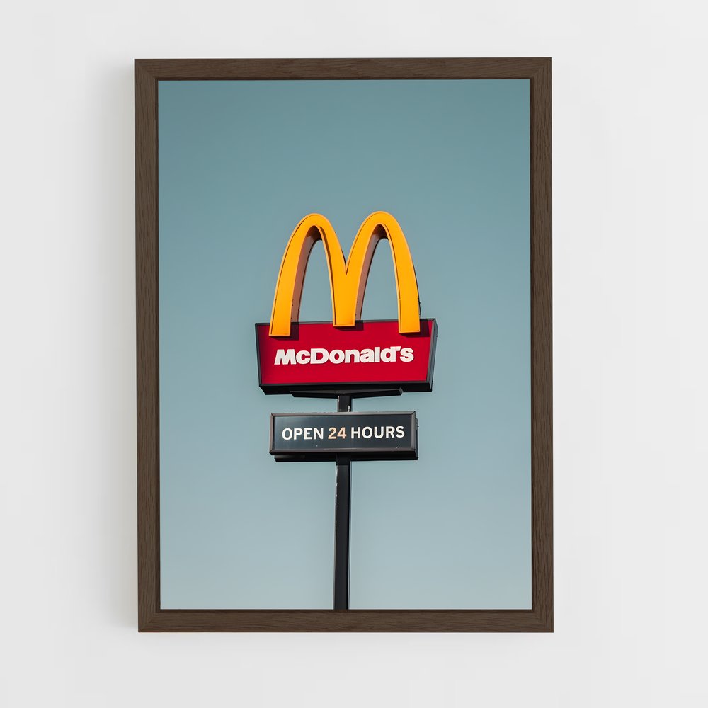 ap-mcdonalds-3 cadre Bois foncé