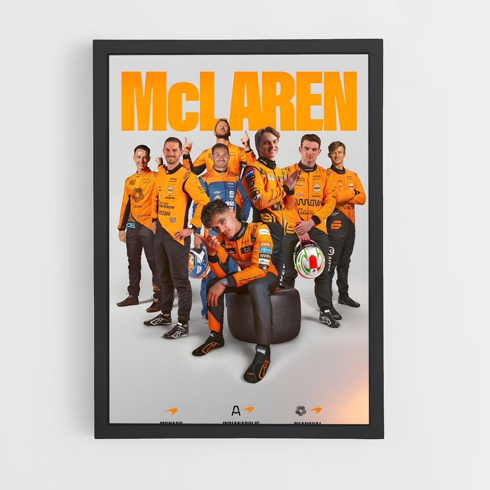 ap-mclaren f1 team-8 cadre Noir