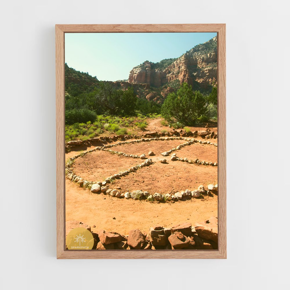 ap-medicine wheel-1 cadre Bois clair