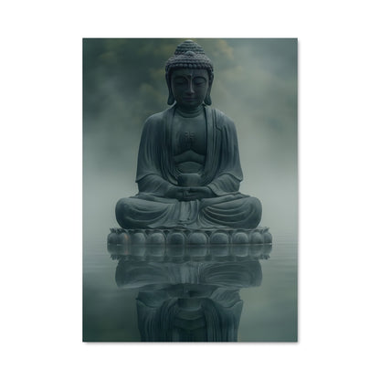 Poster Bouddha Flottant
