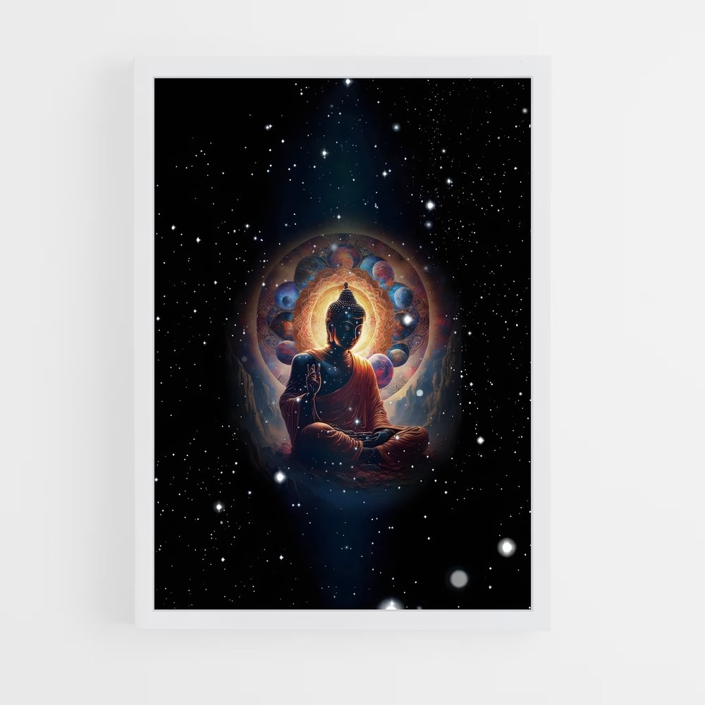 ap-meditation buddha-11 cadre Blanc