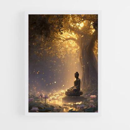 ap-meditation buddha-13 cadre Blanc
