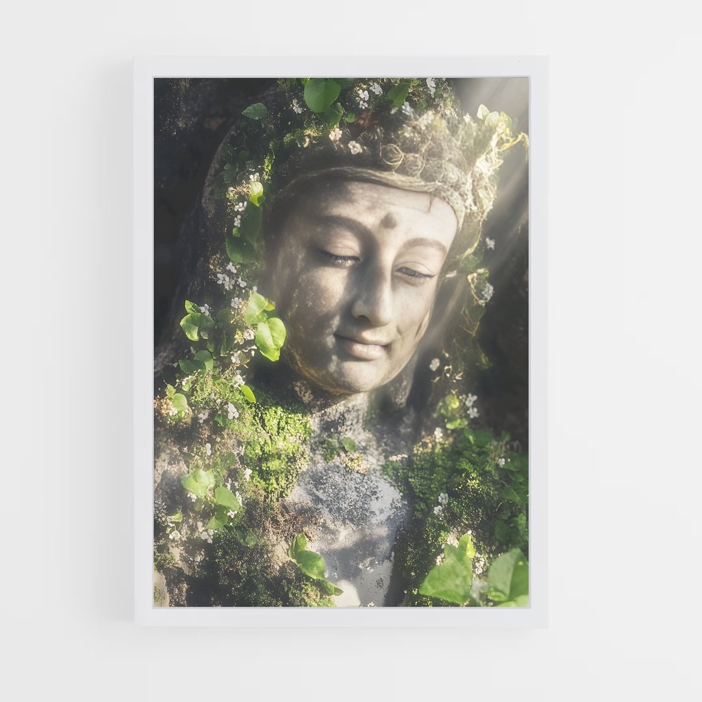 ap-meditation buddha-3 cadre Blanc