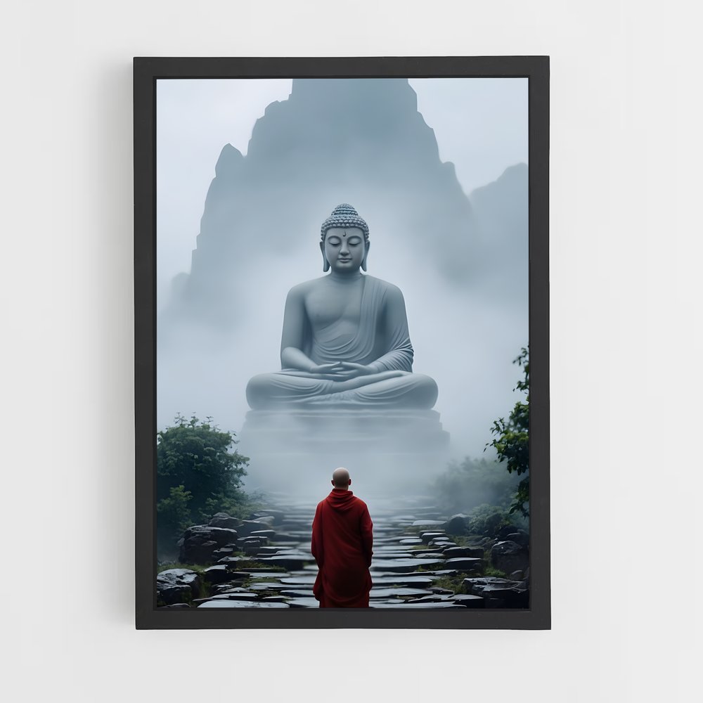 ap-meditation buddha-5 cadre Noir