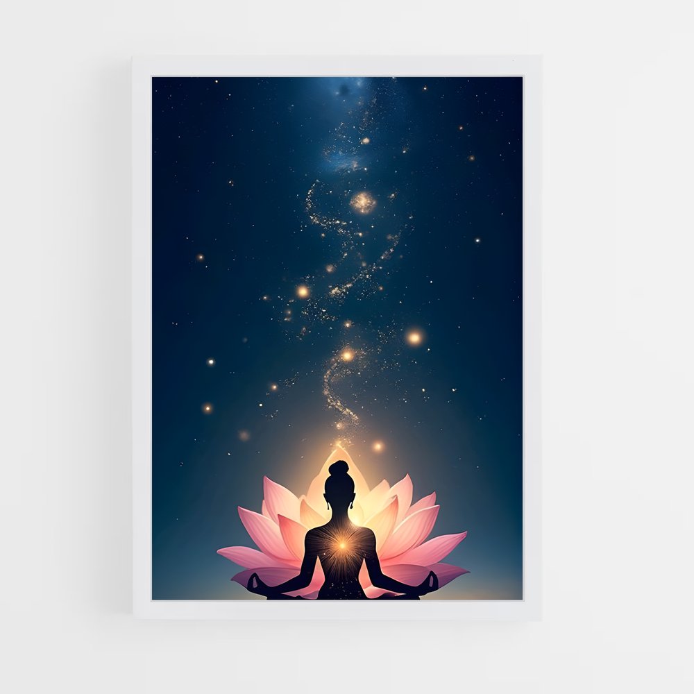 ap-meditation buddha-8 cadre Blanc