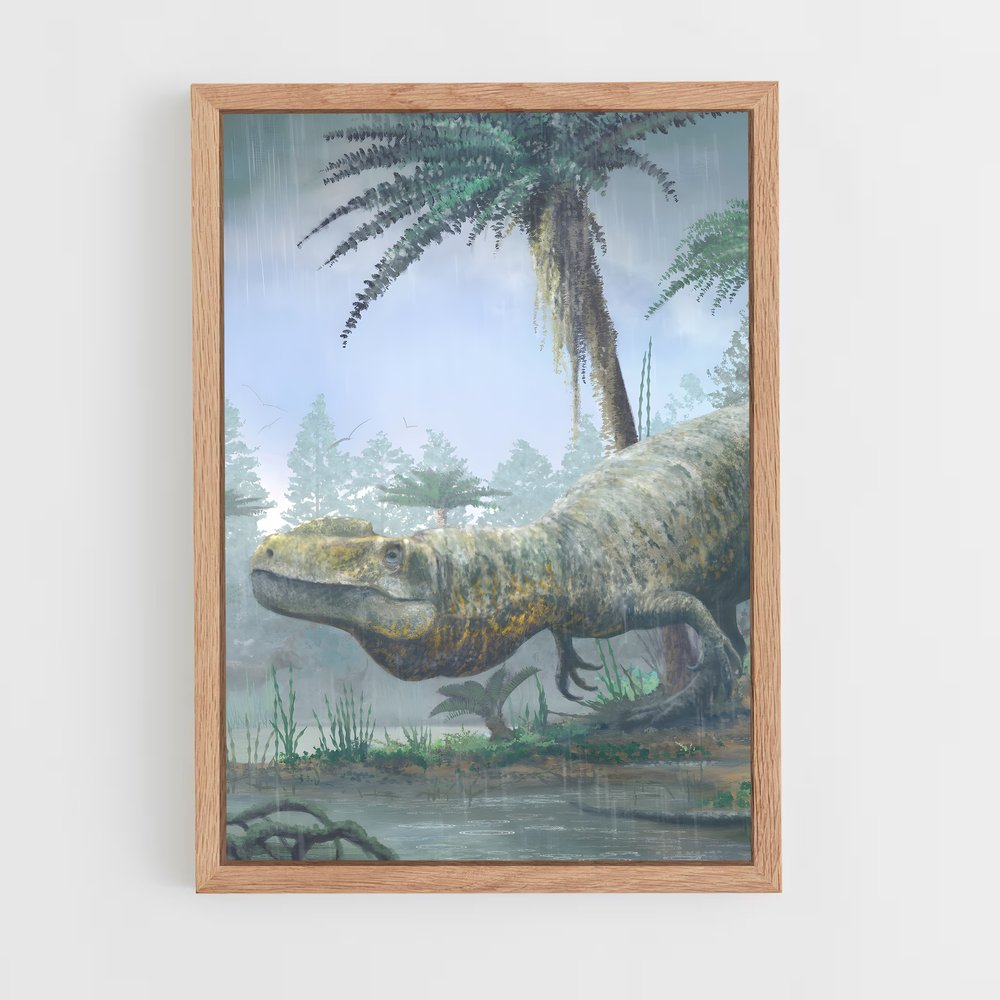 ap-megalosaurus-1 cadre Bois clair