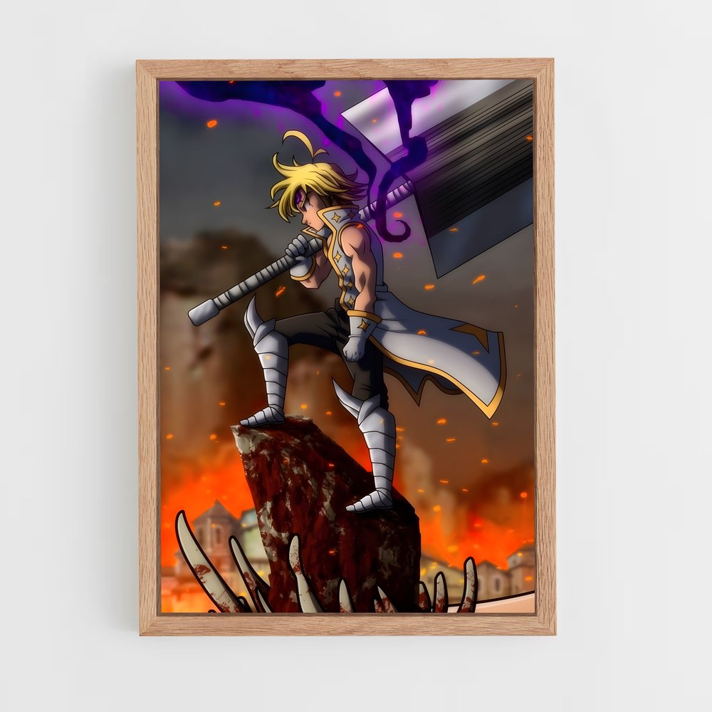 ap-meliodas-10 cadre Bois clair