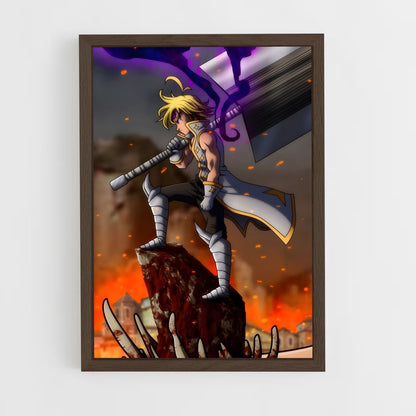 ap-meliodas-10 cadre Bois foncé