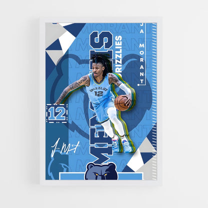 ap-memphis grizzlies-10 cadre Blanc