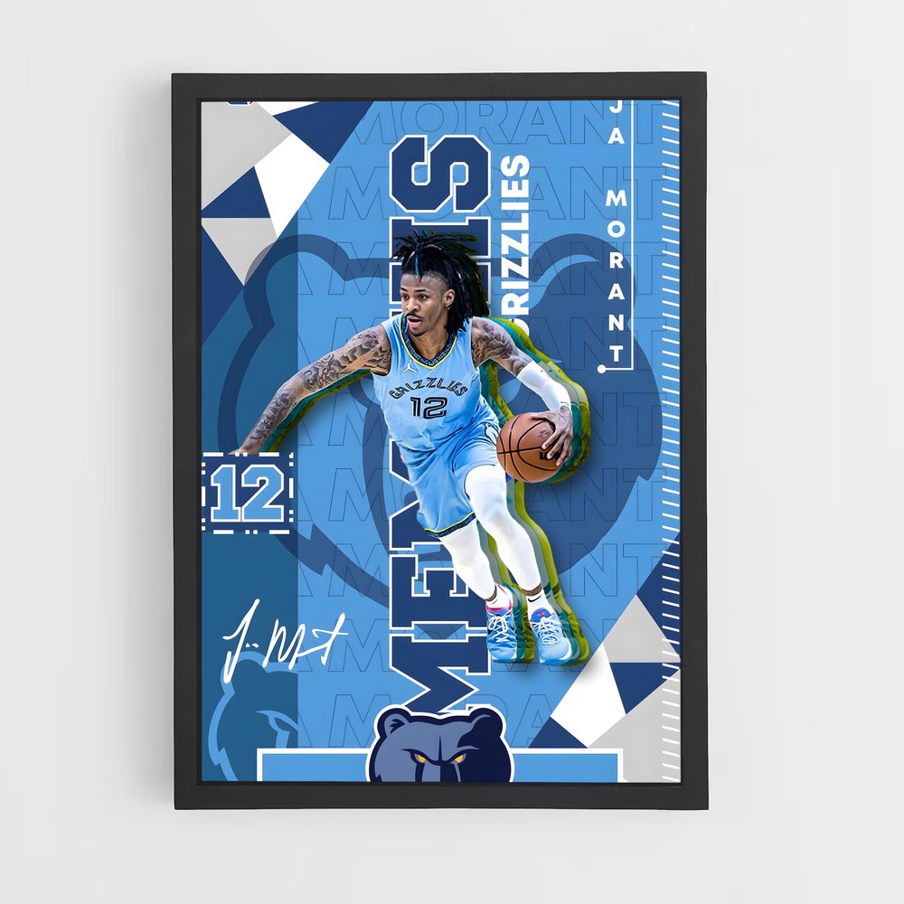 ap-memphis grizzlies-10 cadre Noir