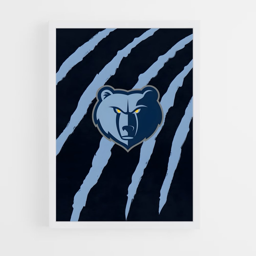 ap-memphis grizzlies-6 cadre Blanc