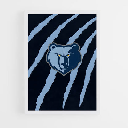ap-memphis grizzlies-6 cadre Blanc