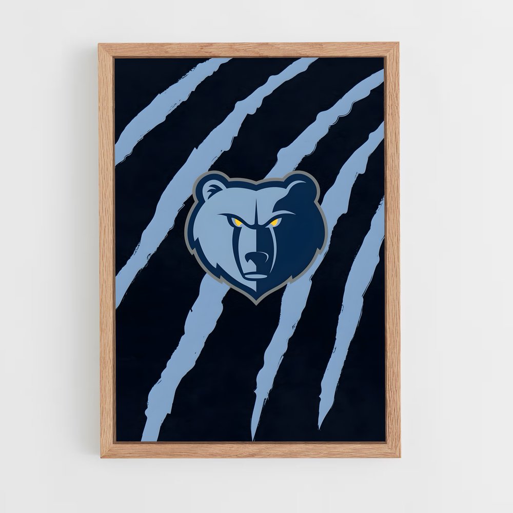 ap-memphis grizzlies-6 cadre Bois clair
