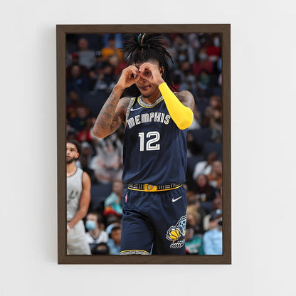ap-memphis grizzlies-7 cadre Bois foncé