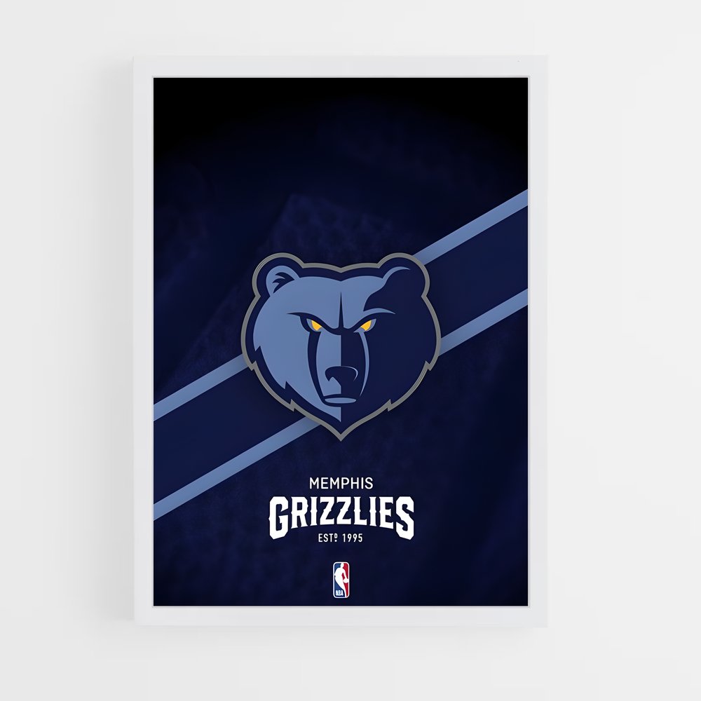 ap-memphis grizzlies-8 cadre Blanc