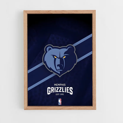 ap-memphis grizzlies-8 cadre Bois clair