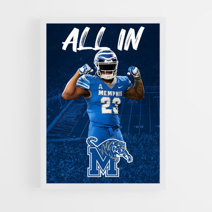ap-memphis tigers-1 cadre Blanc