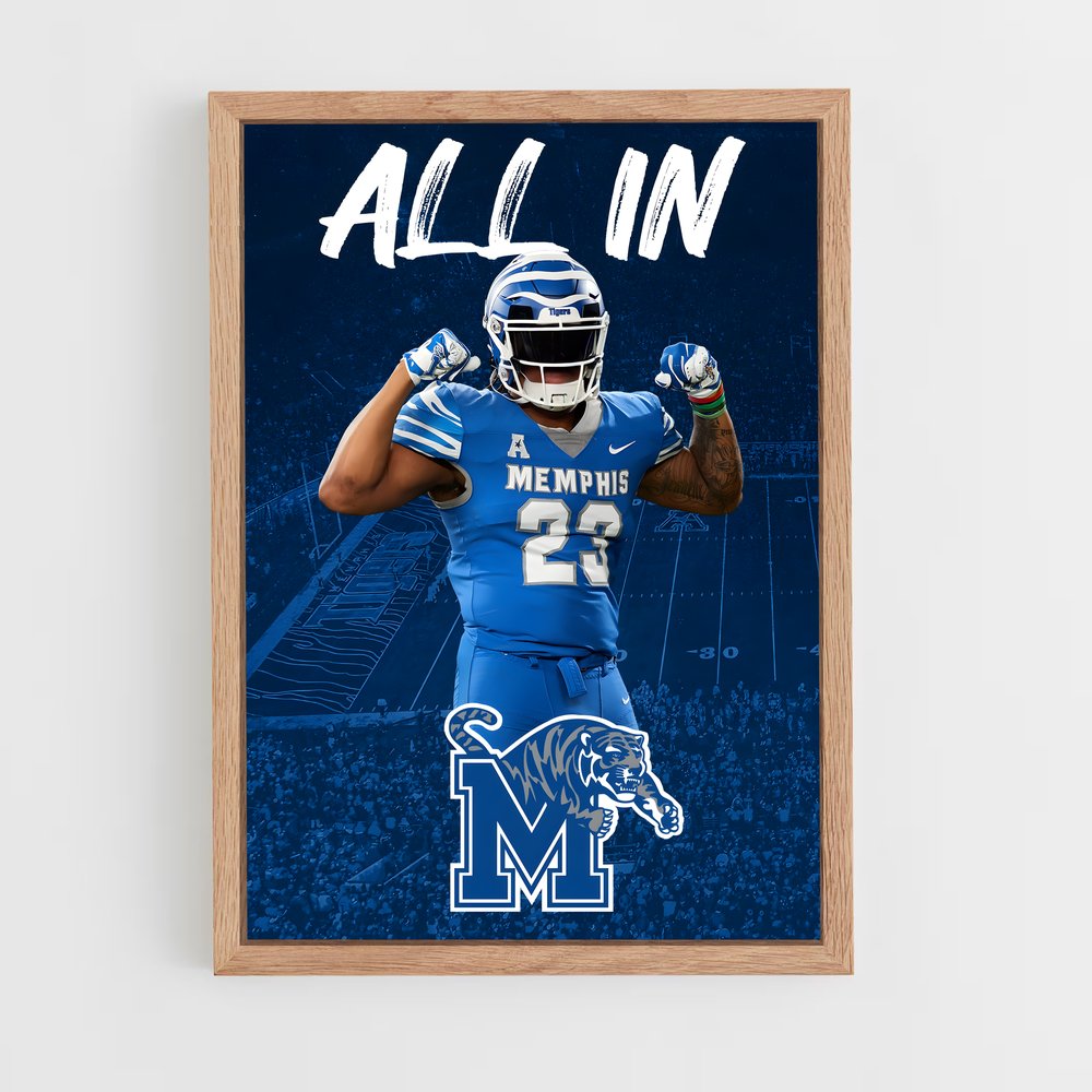 ap-memphis tigers-1 cadre Bois clair