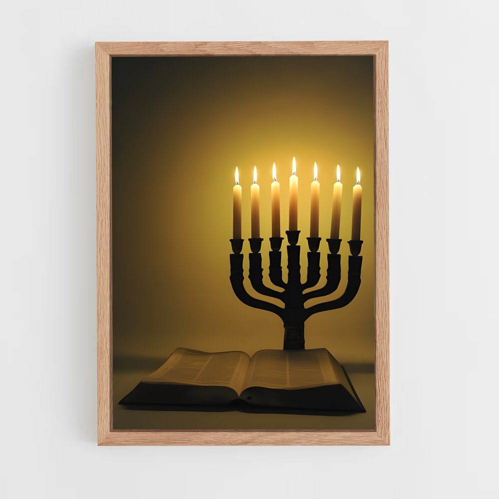 ap-menorah-1 cadre Bois clair