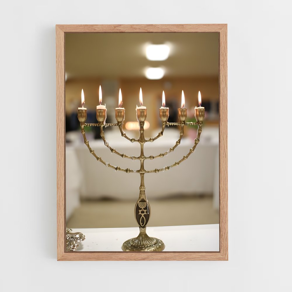 ap-menorah-2 cadre Bois clair