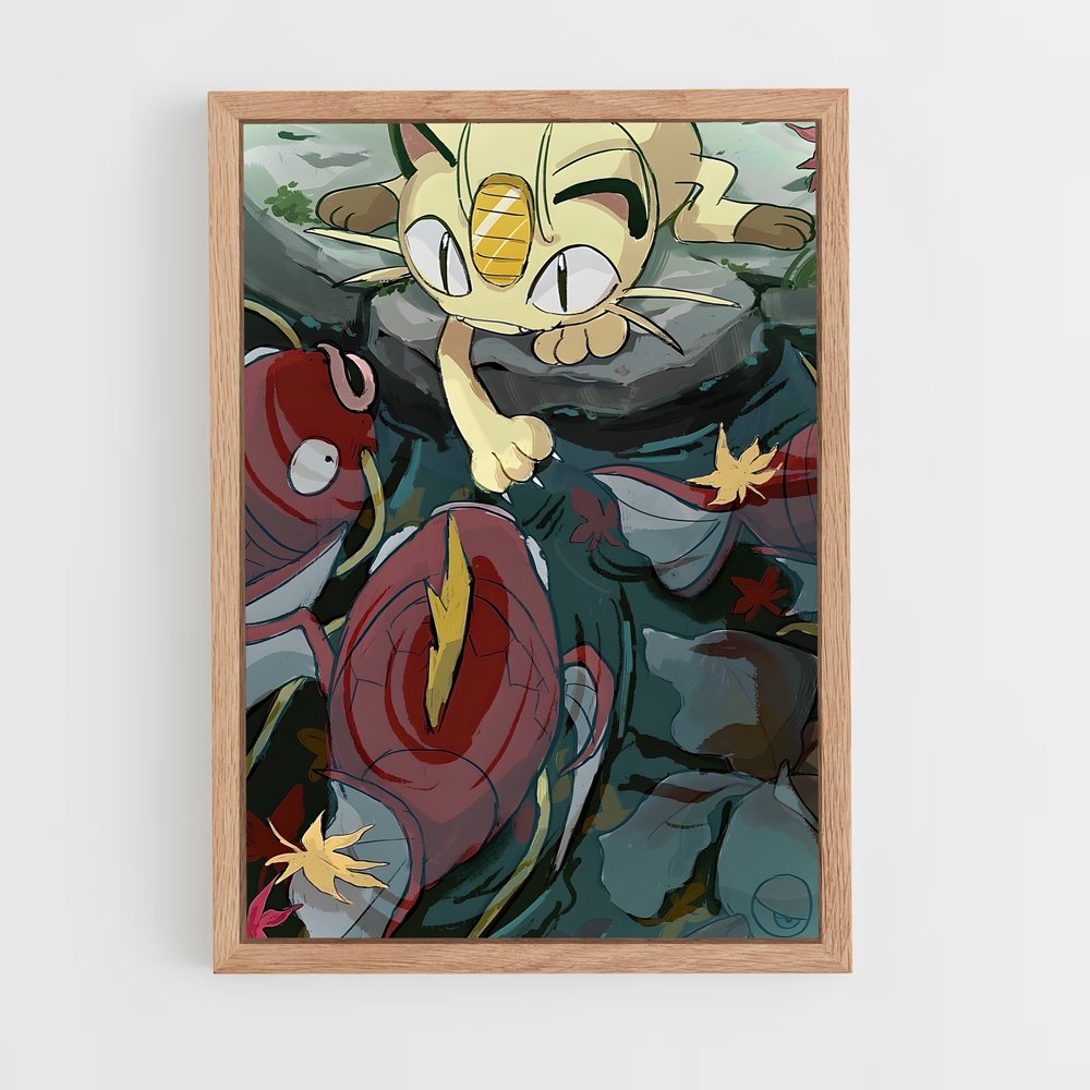 ap-meowth-1 cadre Bois clair