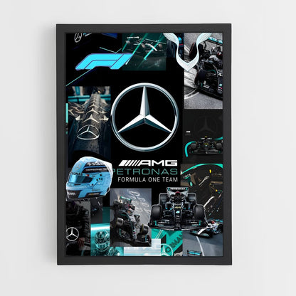 ap-mercedes-amg petronas f1 team-3 cadre Noir