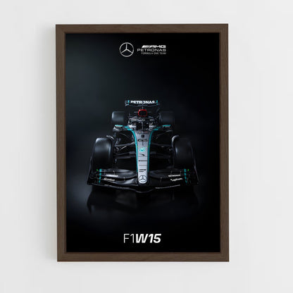 ap-mercedes-amg petronas f1 team-7 cadre Bois foncé