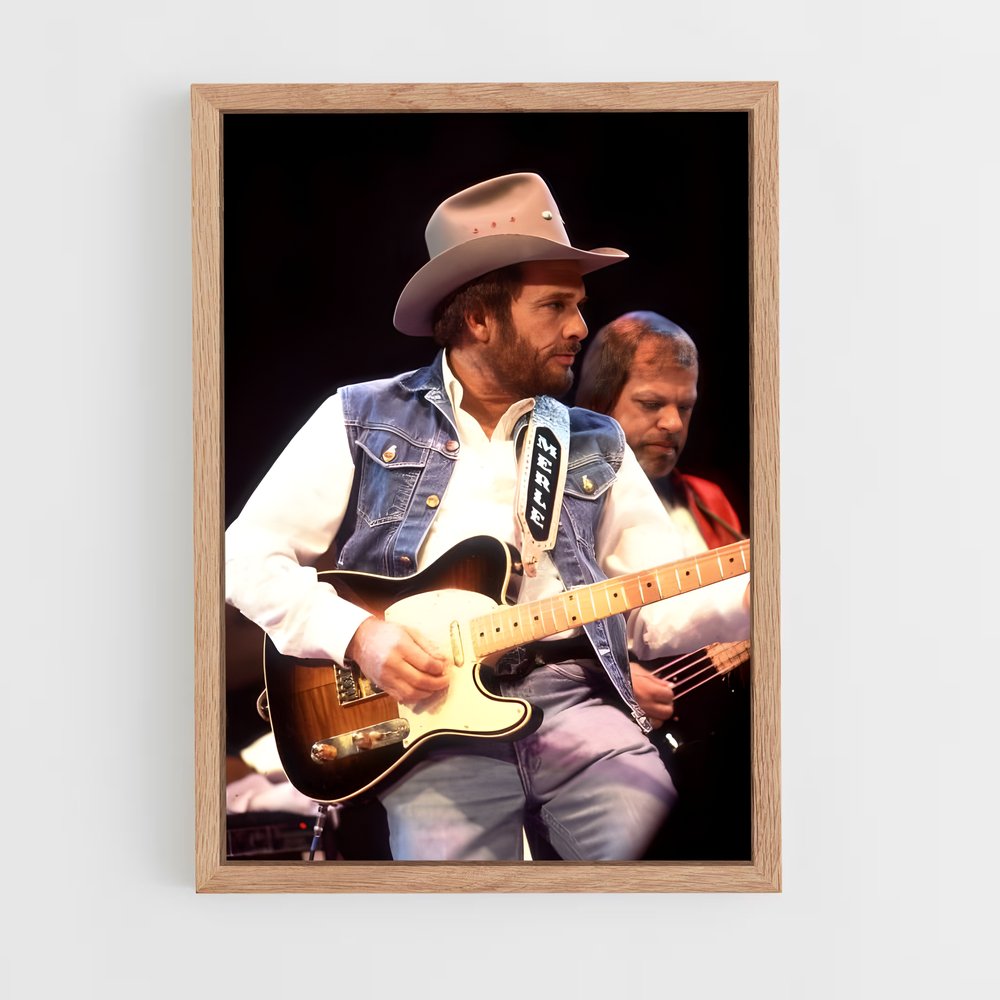 ap-merle haggard-3 cadre Bois clair
