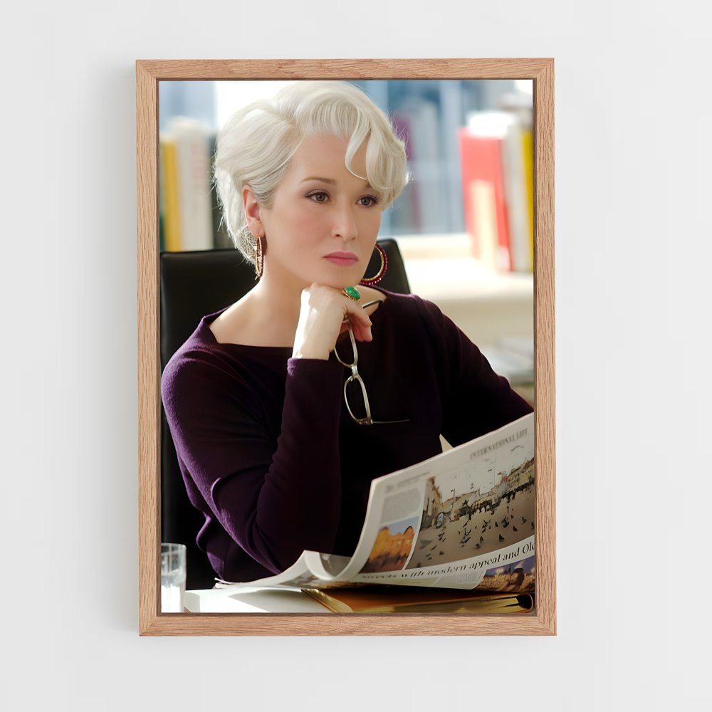 ap-meryl streep-1 cadre Bois clair