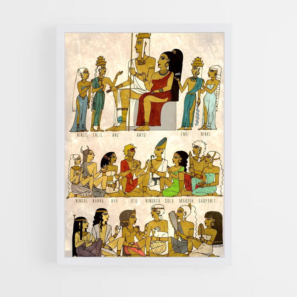 ap-mesopotamian mythology-2 cadre Blanc