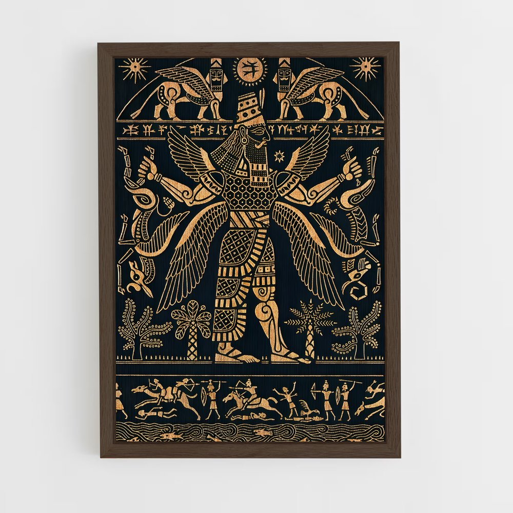 ap-mesopotamian mythology-3 cadre Bois foncé