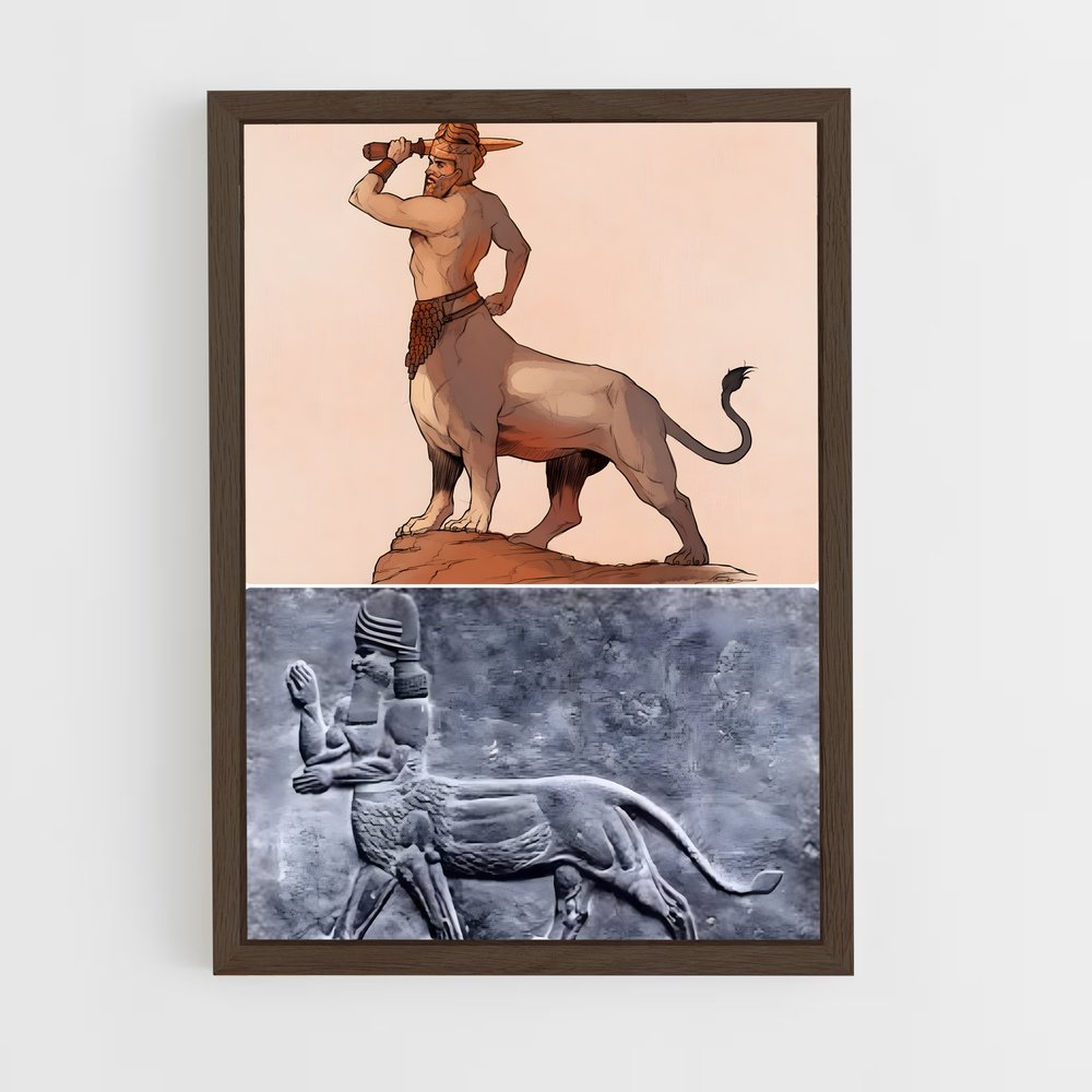 ap-mesopotamian mythology-5 cadre Bois foncé