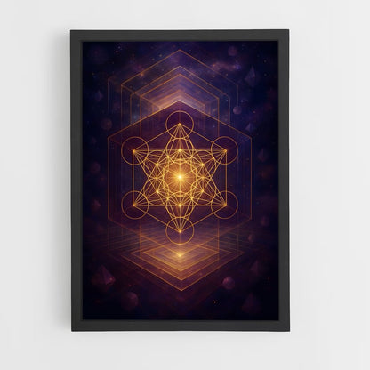 ap-metatron cube-1 cadre Noir