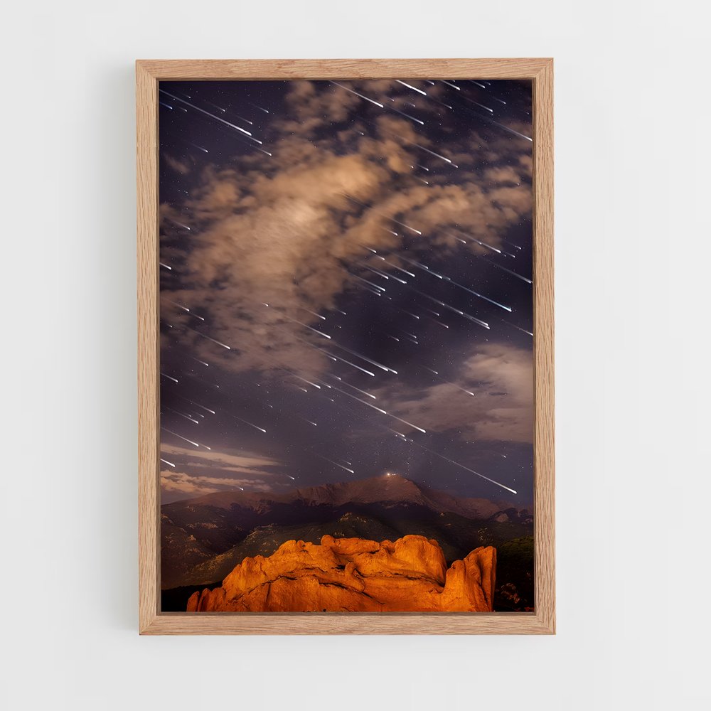 ap-meteor shower-5 cadre Bois clair