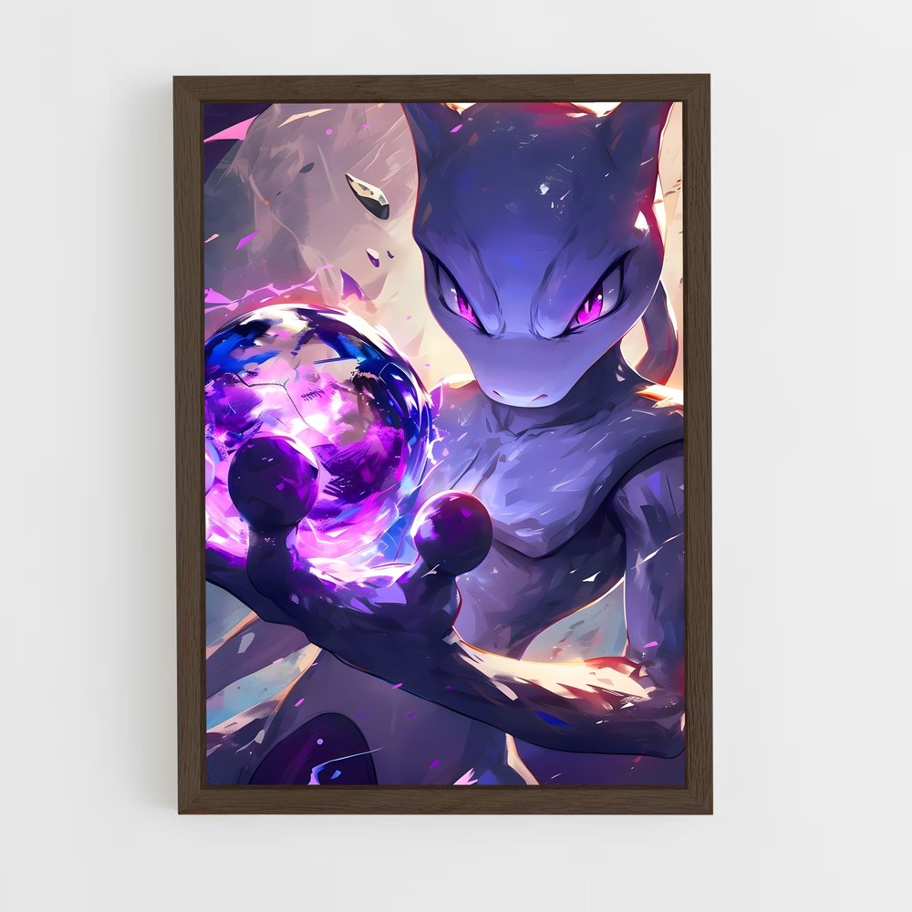 ap-mewtwo-3 cadre Bois foncé