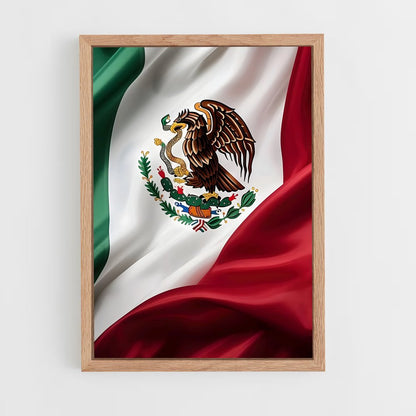 ap-mexico city flag-1 cadre Bois clair