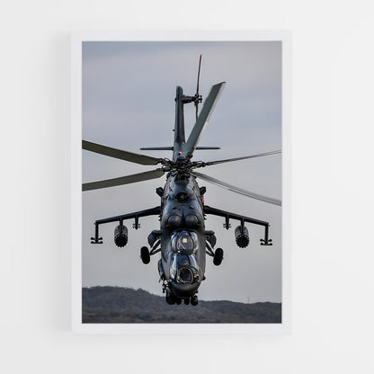 ap-mi-24 hind-1 cadre Blanc