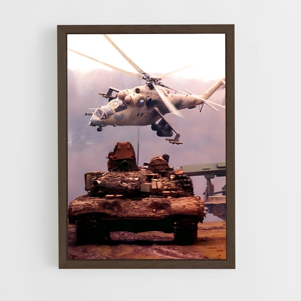 ap-mi-24 hind-2 cadre Bois foncé