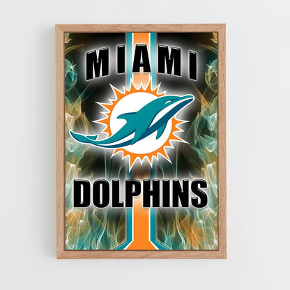 ap-miami dolphins-6 cadre Bois clair
