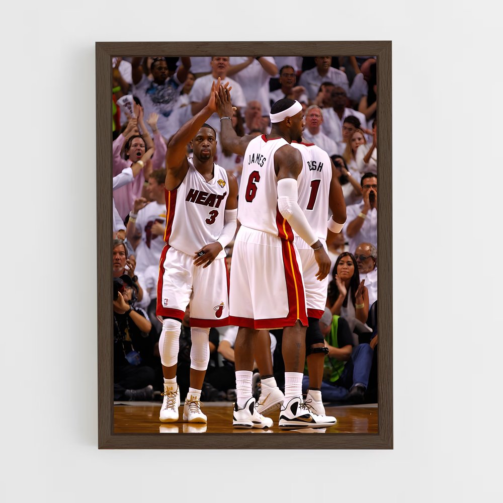 ap-miami heat-7 cadre Bois foncé