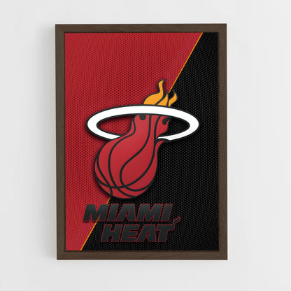ap-miami heat-8 cadre Bois foncé