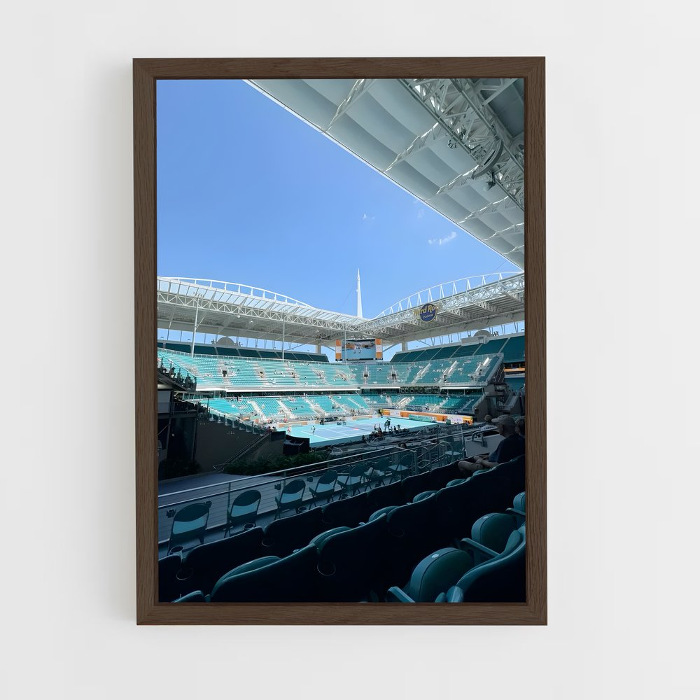 ap-miami open tennis-10 cadre Bois foncé