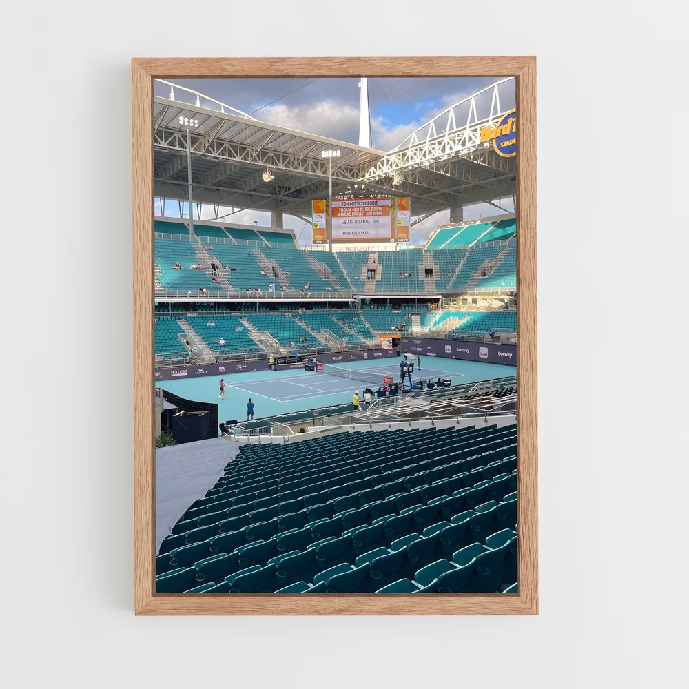 ap-miami open tennis-3 cadre Bois clair