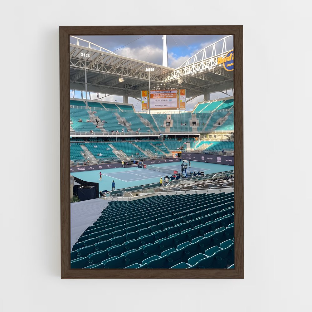ap-miami open tennis-3 cadre Bois foncé
