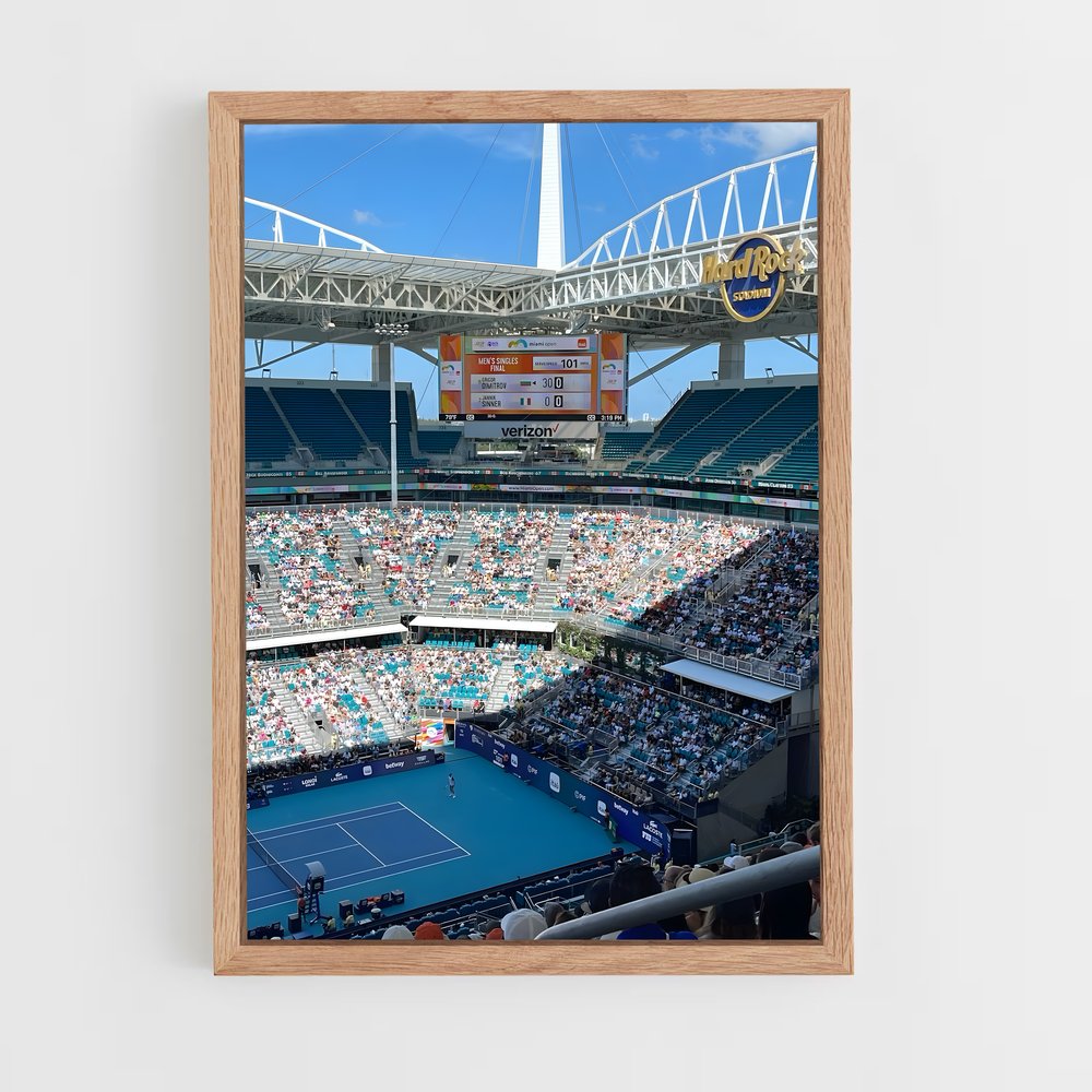 ap-miami open tennis-8 cadre Bois clair
