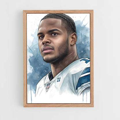 ap-micah parsons-5 cadre Bois clair