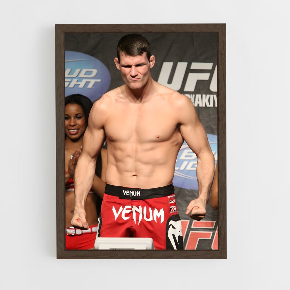 ap-michael bisping-3 cadre Bois foncé