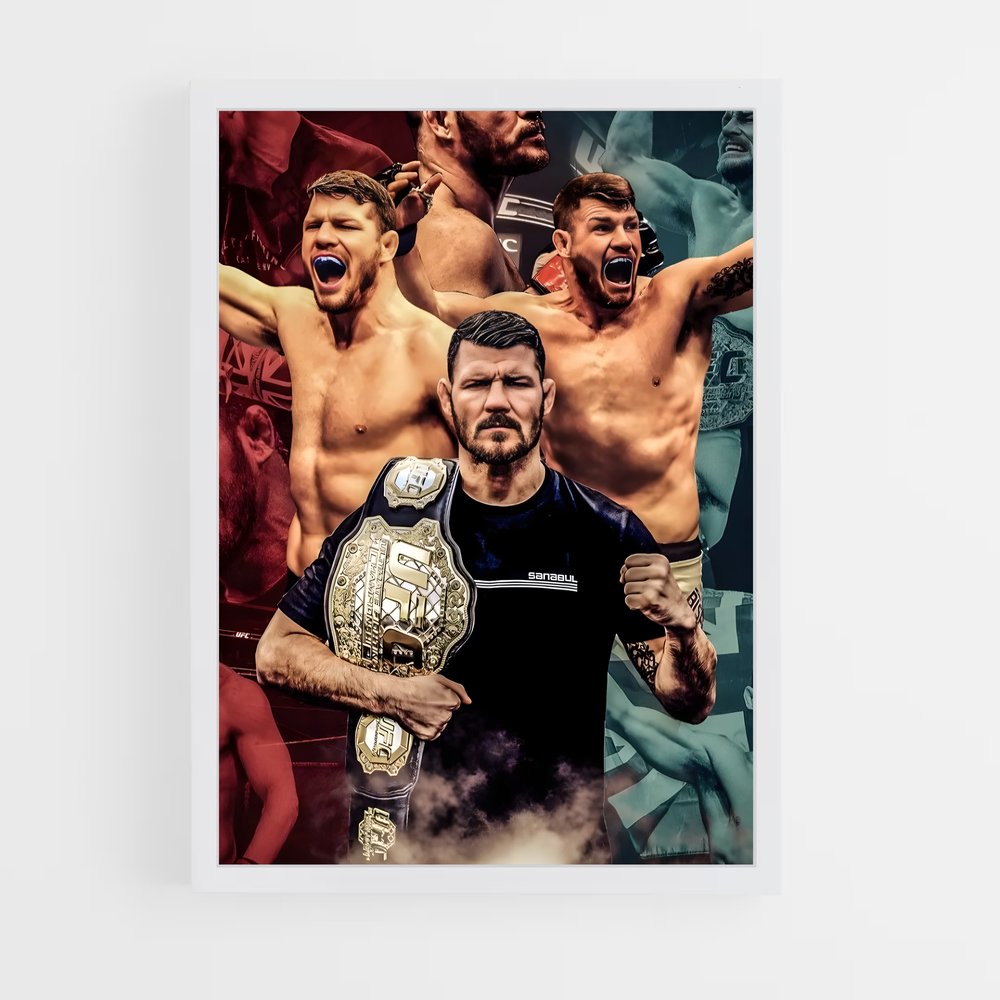 ap-michael bisping-5 cadre Blanc